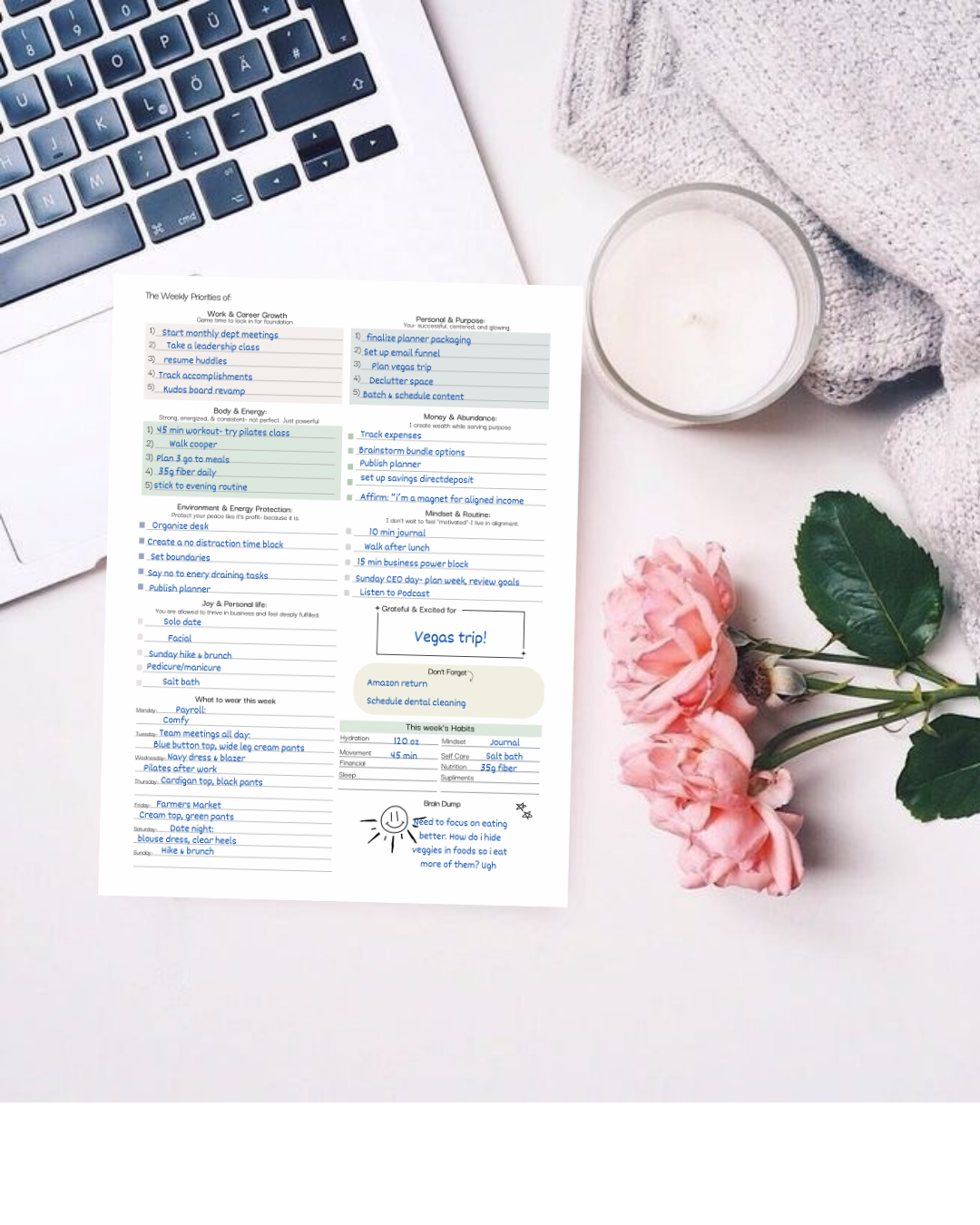 Balanced Life Planner Inserts