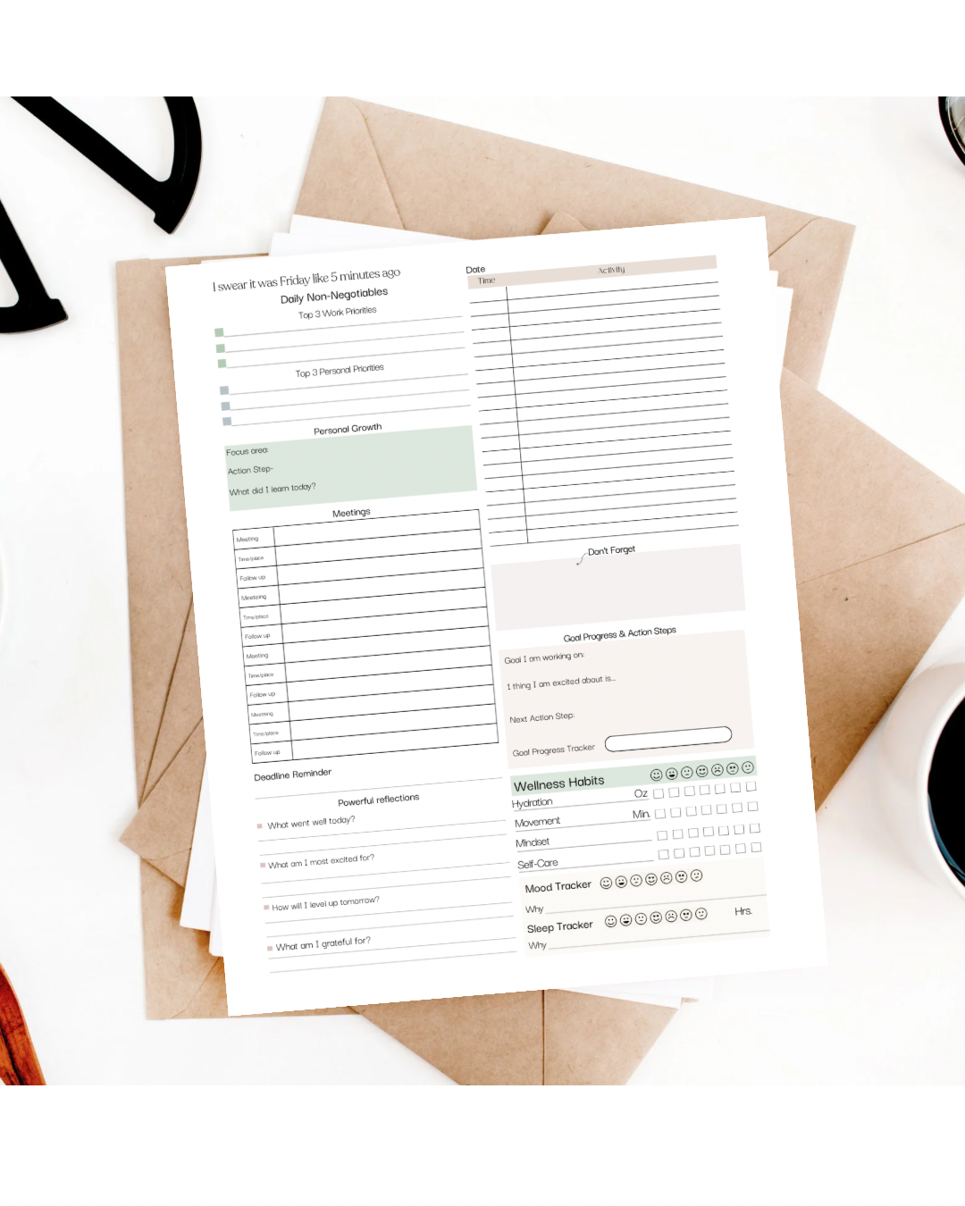 Daily Balance Planner Quarterly Subscription