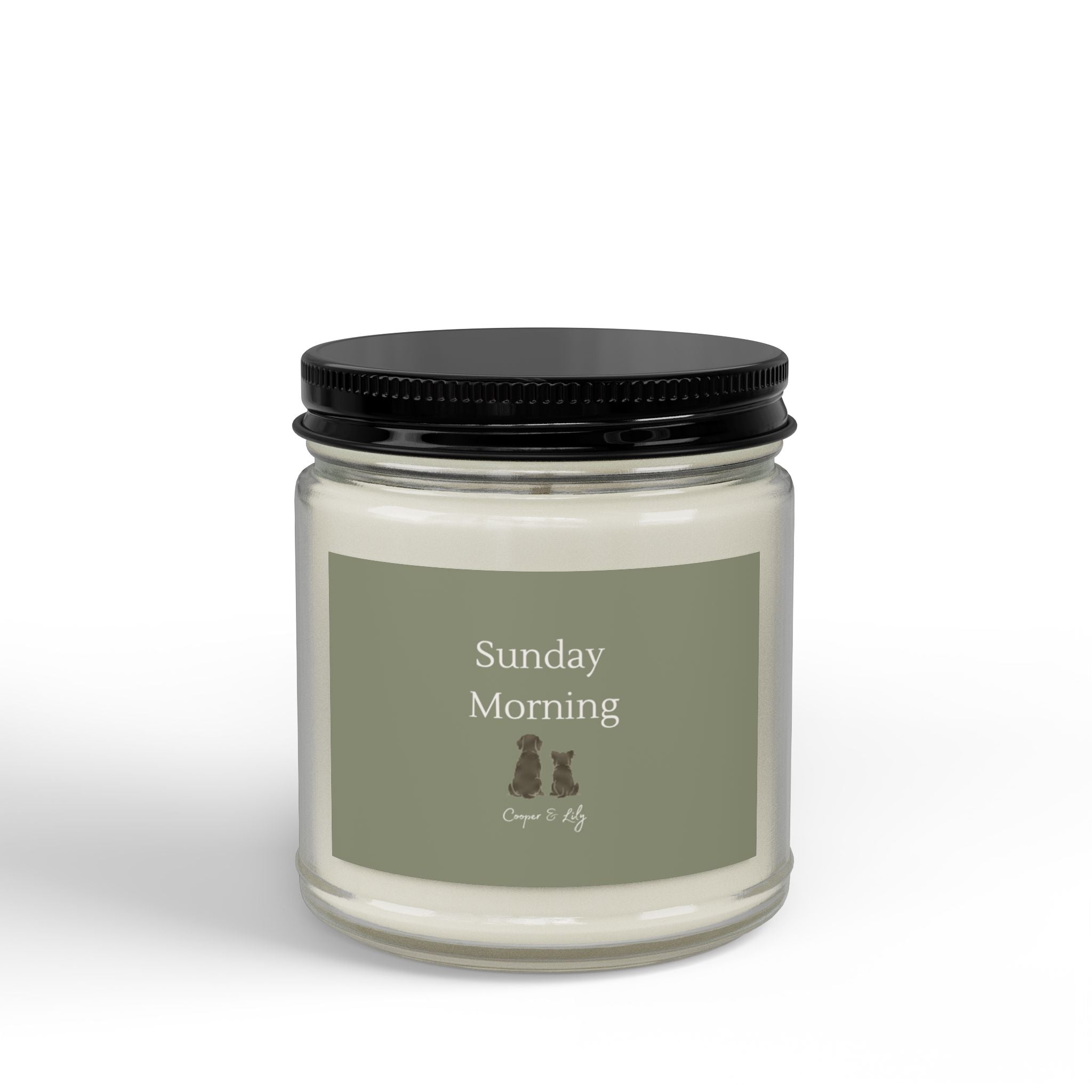 Soy Candle - "Sunday Morning" Scented Jar (4oz & 9oz)