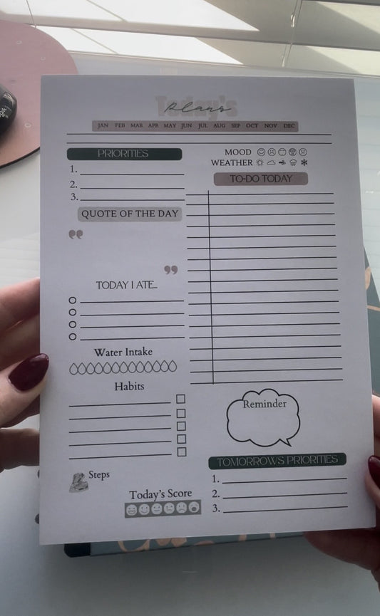Balanced Boss Daily Notepad