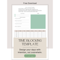 Time Blocking Template (free Download)