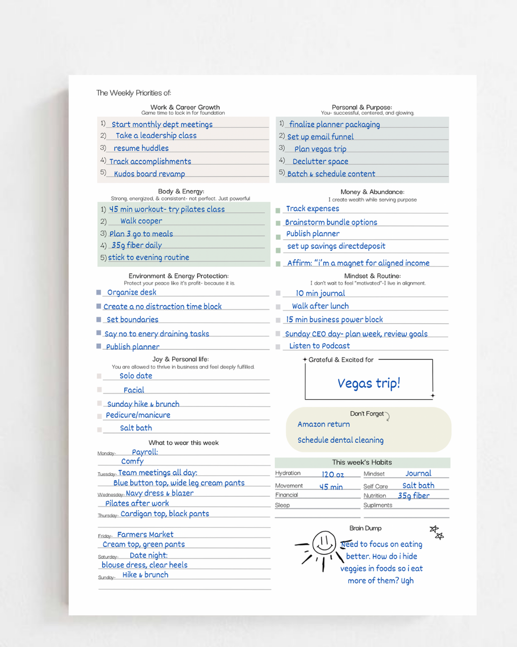 The Cooper Planner Inserts