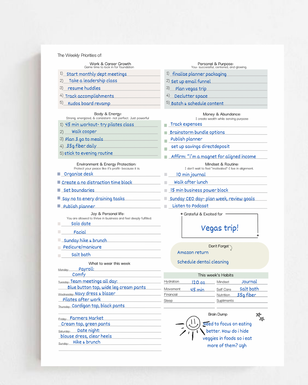 The Cooper Planner Inserts