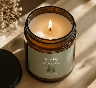 Soy Candle - "Sunday Morning" Scented Jar (4oz & 9oz)