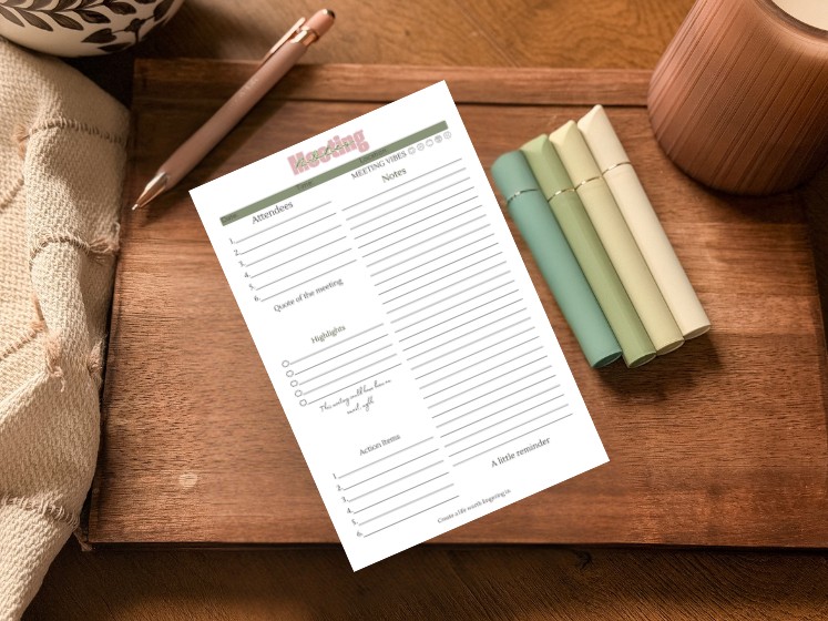 The Meeting Notes Pad